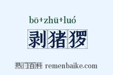 剥猪猡是什么意思的图片